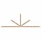 Ekena Millwork Saratoga Smooth Timber Gable Bracket, Douglas Fir, 108"W x 36"H x 1 1/2"D x 3 1/2"F, 8/12 Pitch GBW108X36X0204SAR00SDF - alternate 1